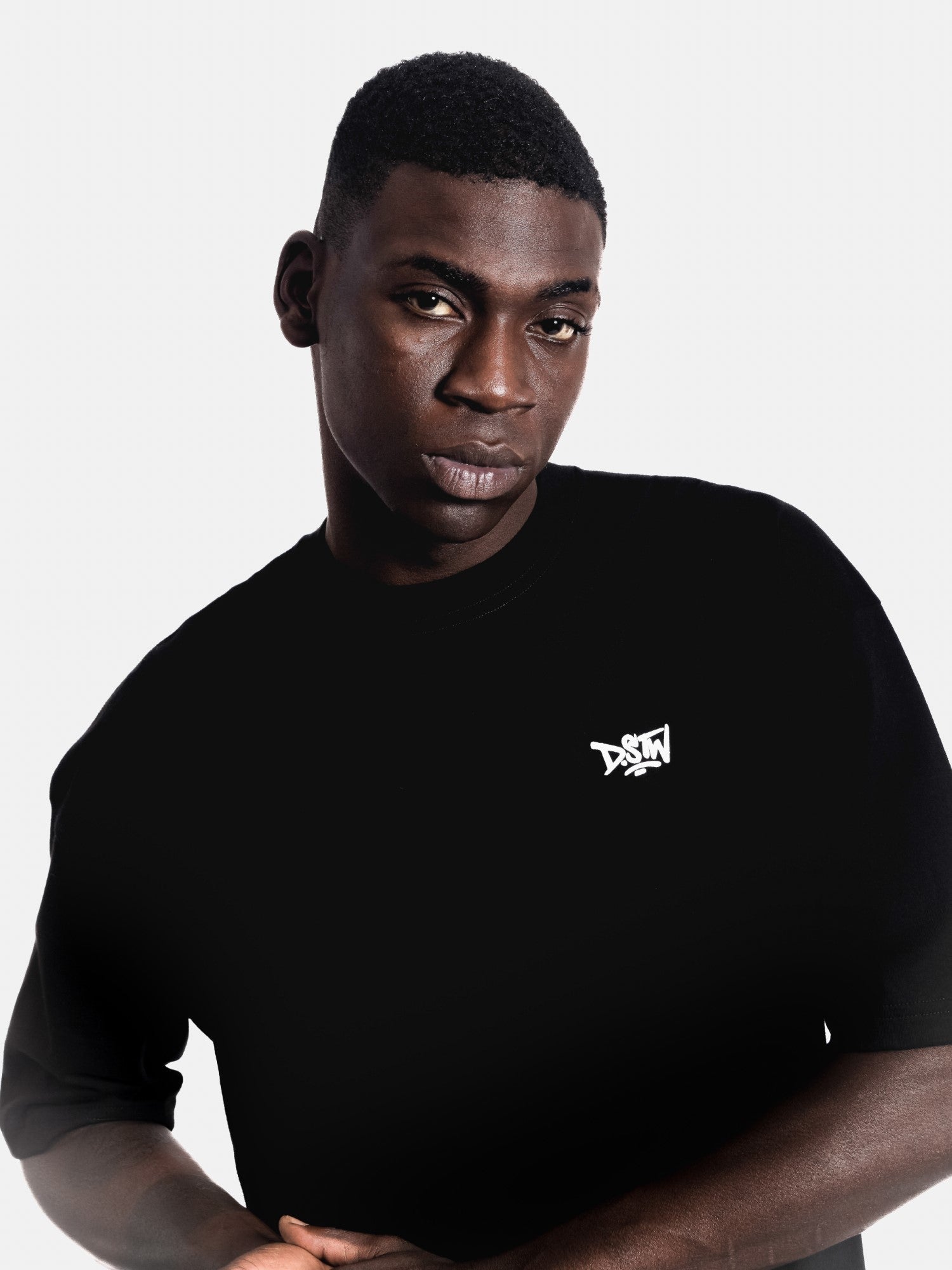 Polo para Hombre Dunkelvolk OVERSIZE LOGO DSTW PUFF LOGO BLK DUNKELVOLK