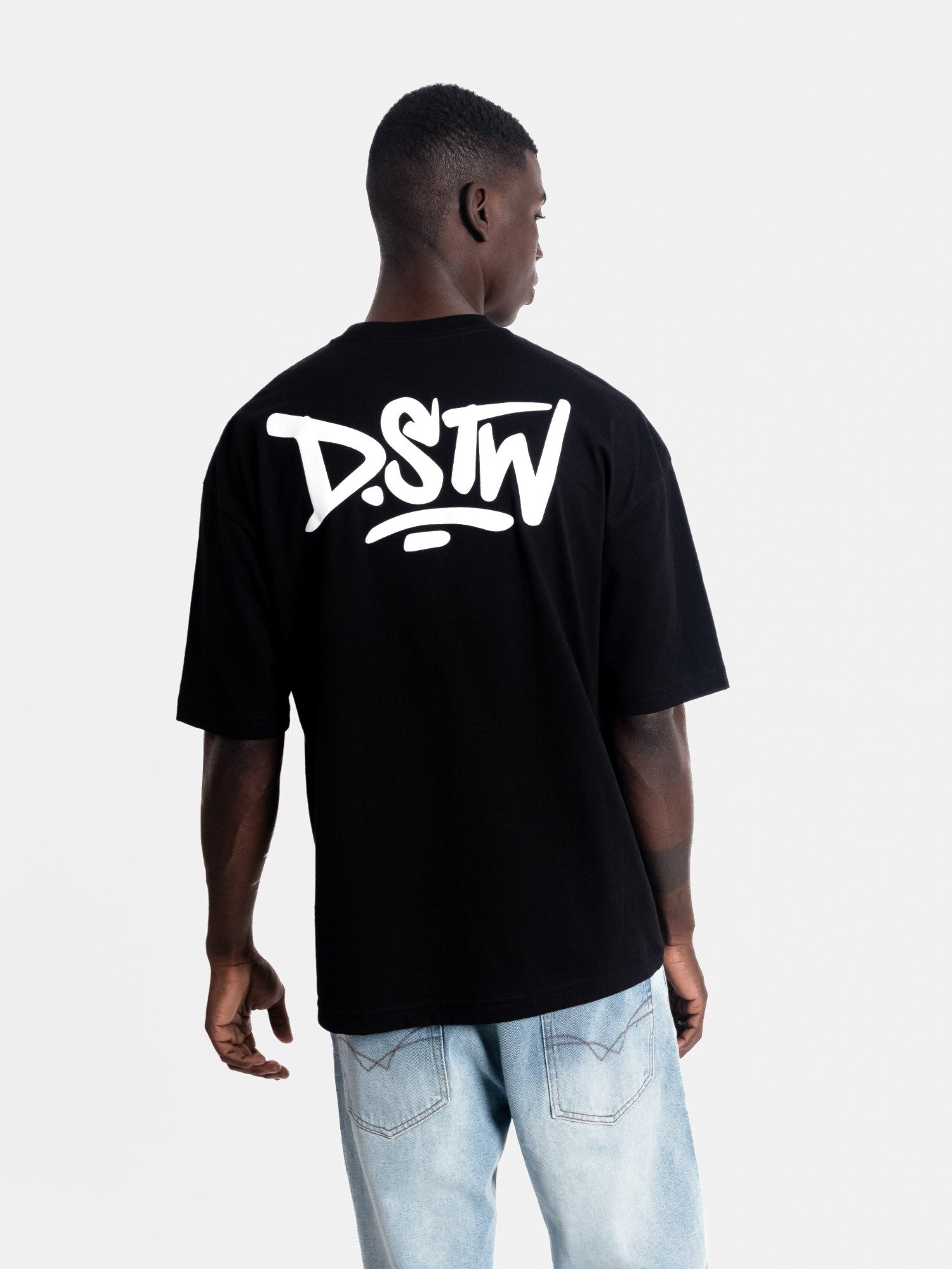 Polo para Hombre Dunkelvolk OVERSIZE LOGO DSTW PUFF LOGO BLK DUNKELVOLK