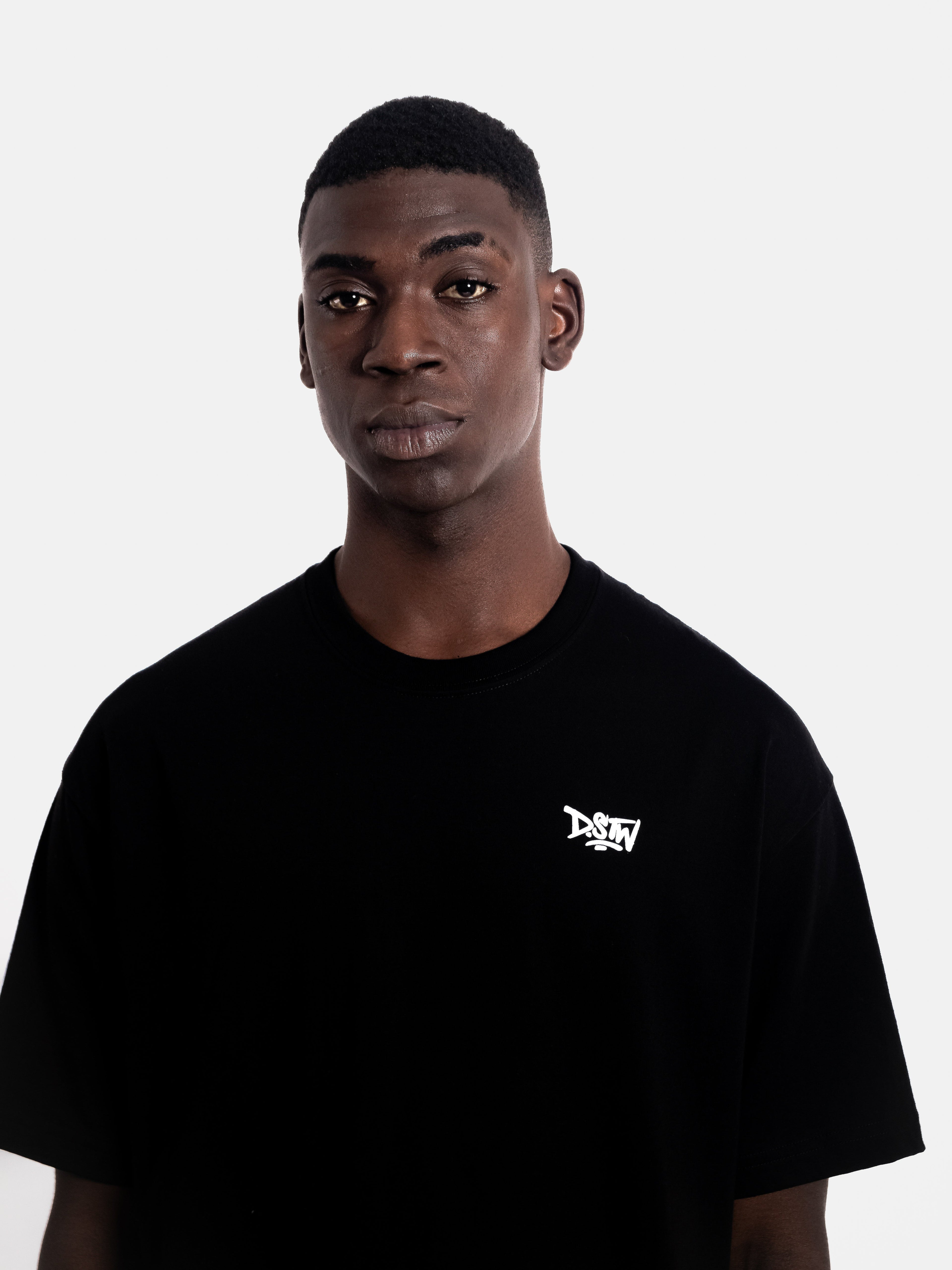 Polo para Hombre Dunkelvolk BOXY DSTW BOXY TEE BLK DUNKELVOLK