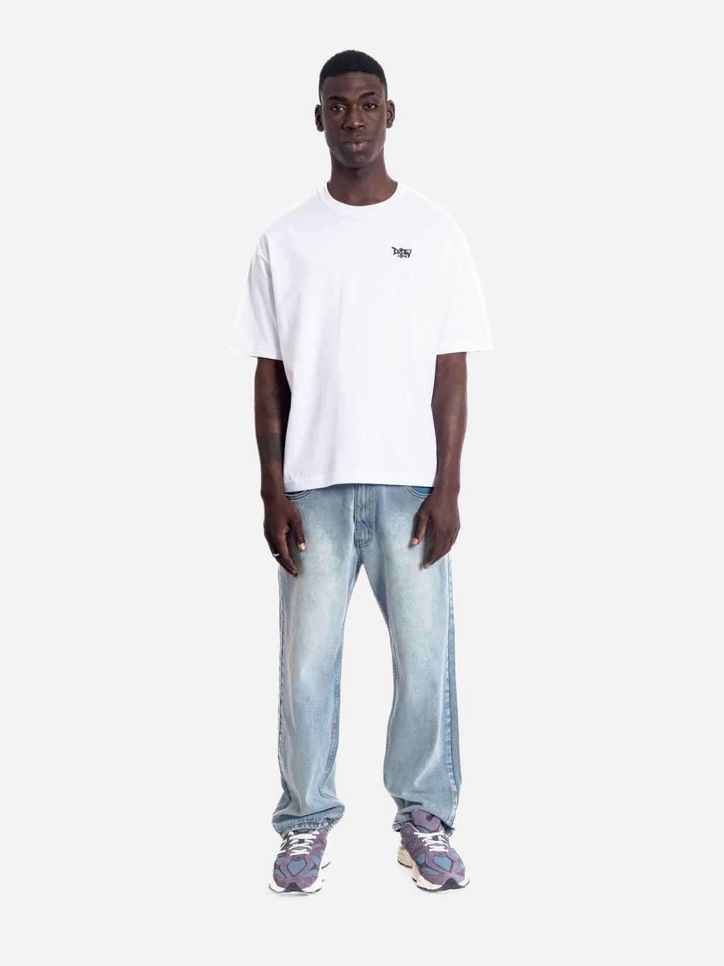 Polo para Hombre Dunkelvolk BOXY DSTW BOXY TEE WHT DUNKELVOLK