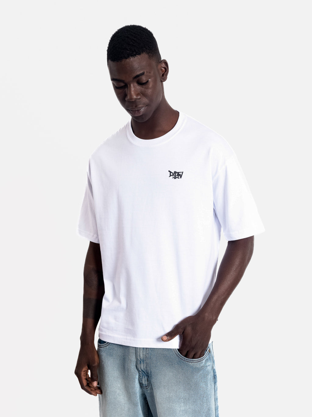 Polo para Hombre Dunkelvolk BOXY DSTW BOXY TEE WHT DUNKELVOLK