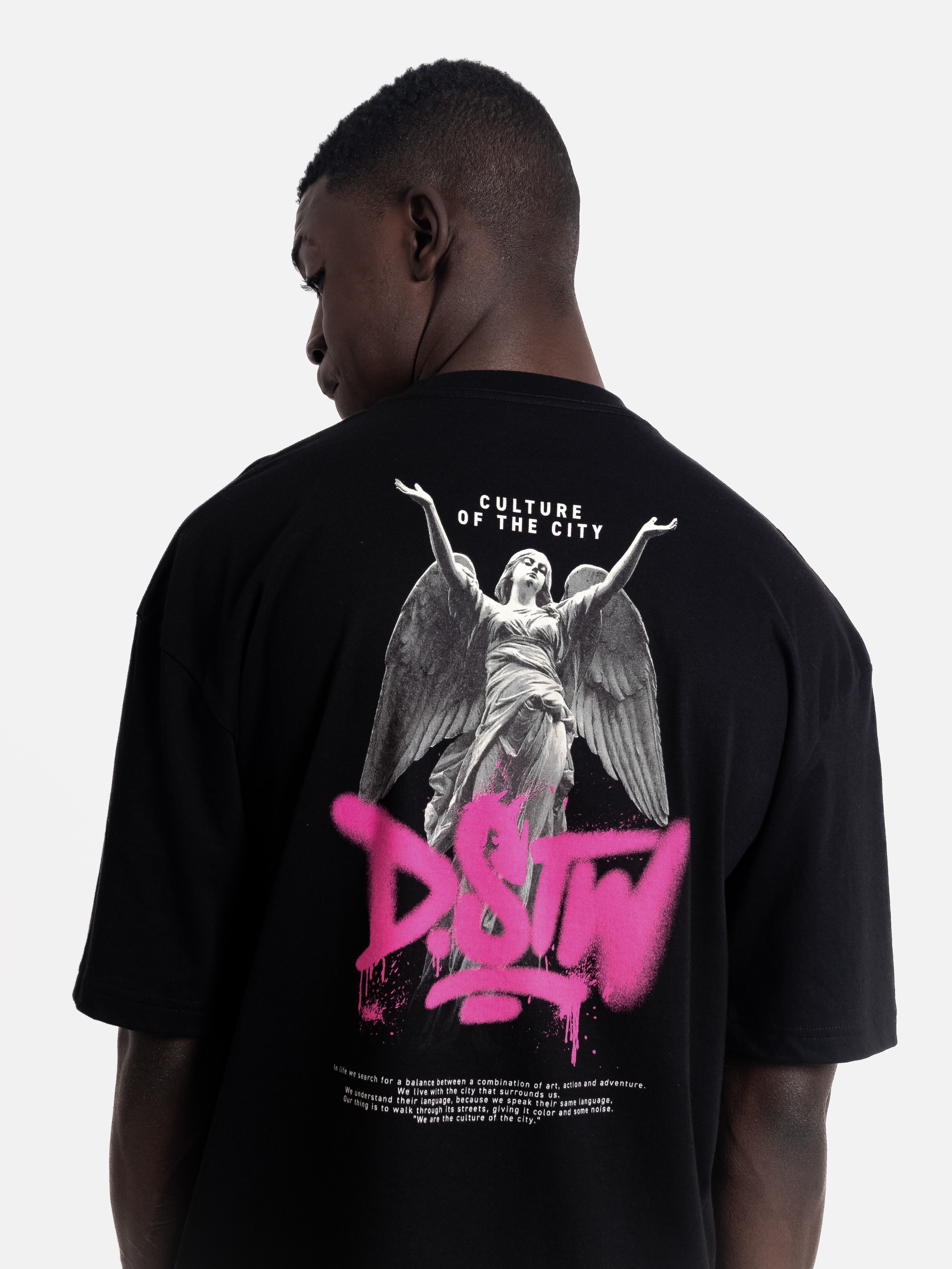 Polo para Hombre Dunkelvolk OVERSIZE GRAPHIC HOLY DSTW BLK DUNKELVOLK