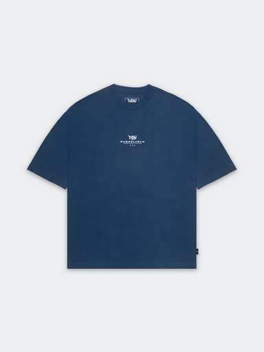 Polo Oversize para Hombre DUNKELVOLK MOCK Azul