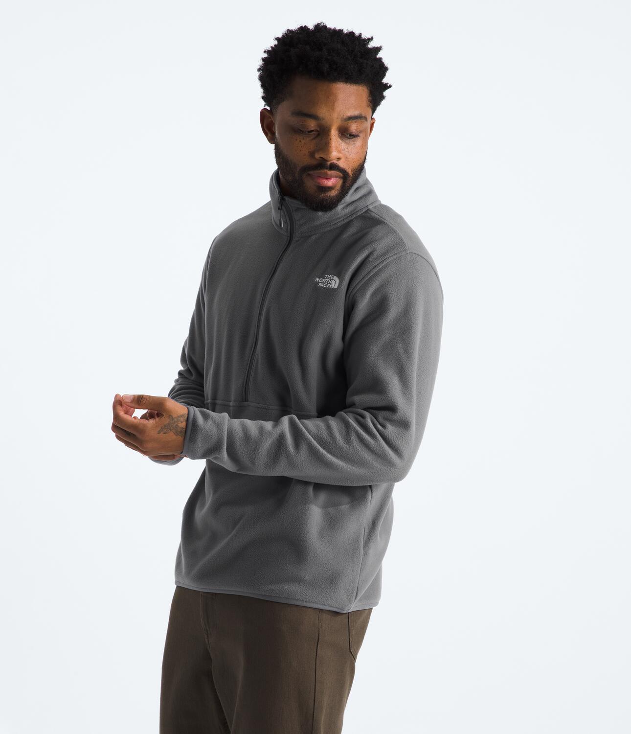Poleras para Hombre THE NORTH FACE M GLACIER FLEECE 1/2 ZIP Gris