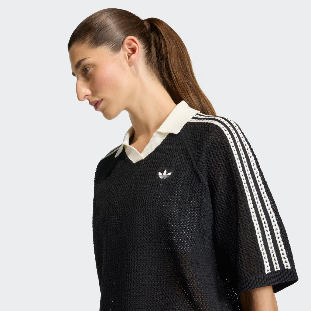 Polo ADIDAS CROCHET POLO KC6491 BLK
