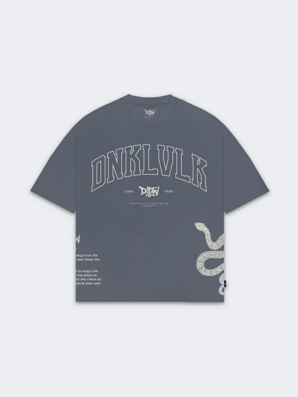 Polo Oversize para Hombre DUNKELVOLK PUEBLO OSCURO Gris