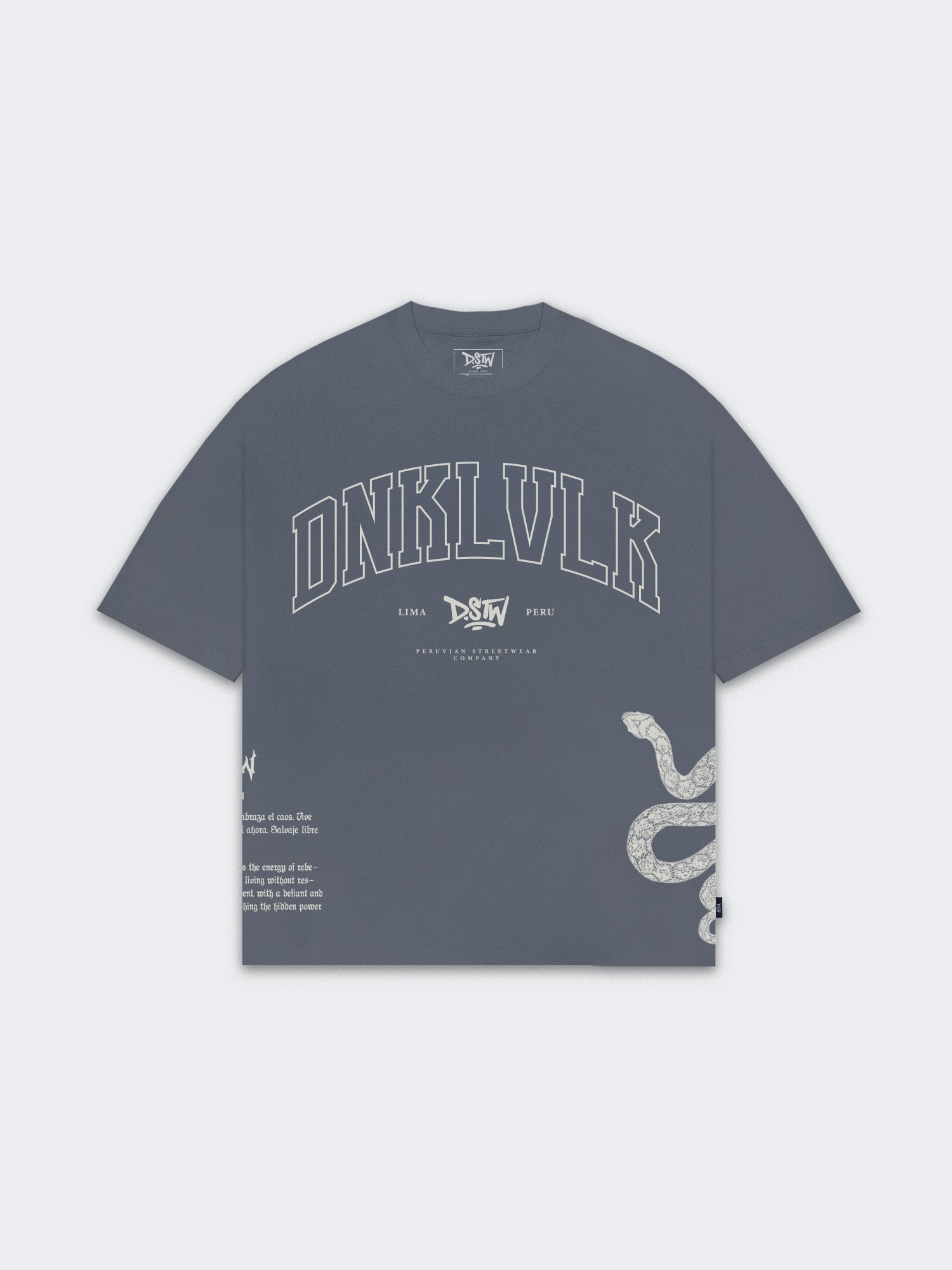 Polo Oversize para Hombre DUNKELVOLK PUEBLO OSCURO Gris DUNKELVOLK