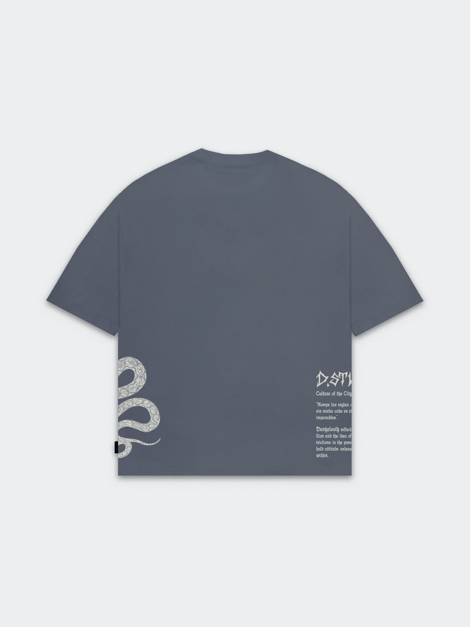 Polo Oversize para Hombre DUNKELVOLK PUEBLO OSCURO Gris