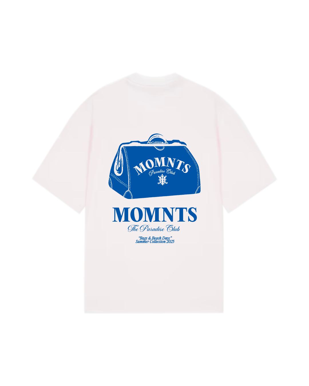 Polo para Hombre MOMNTS Beach Bag T Shirt WHT