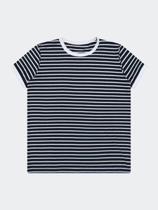 Polo para Mujer DVK RINGER STRIPED REGULAR TEE AZL