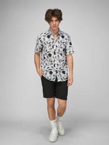 Camisa para Hombre REEF HAWAIIAN LEAF WHT