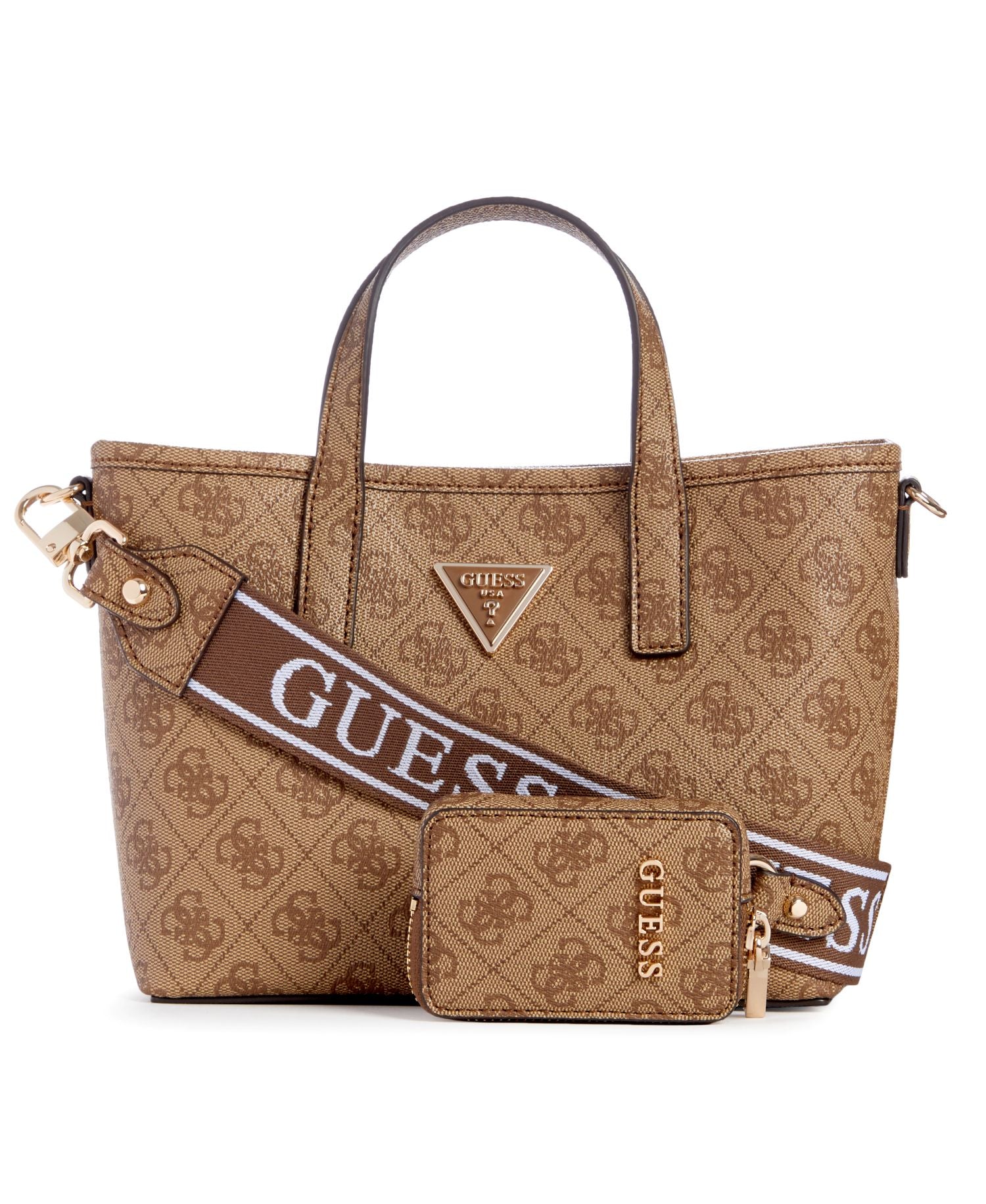 Bolso para Mujer GUESS LATONA MINI TOTE Marrón