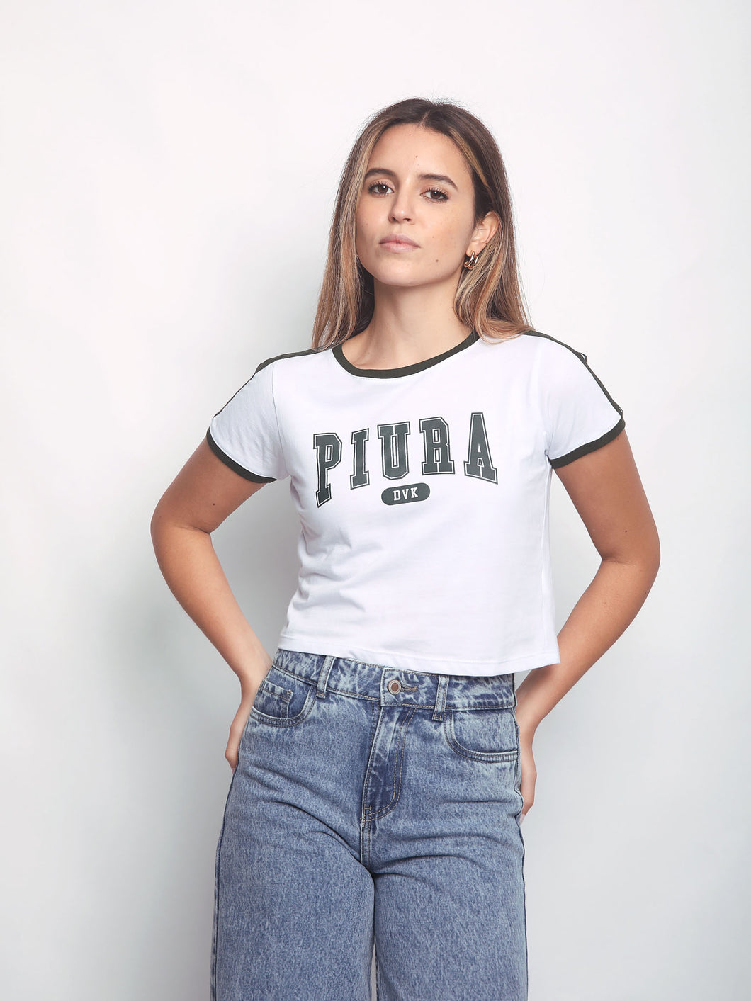 Polo para Mujer DVK BABY TEE PIURA TEE WHT