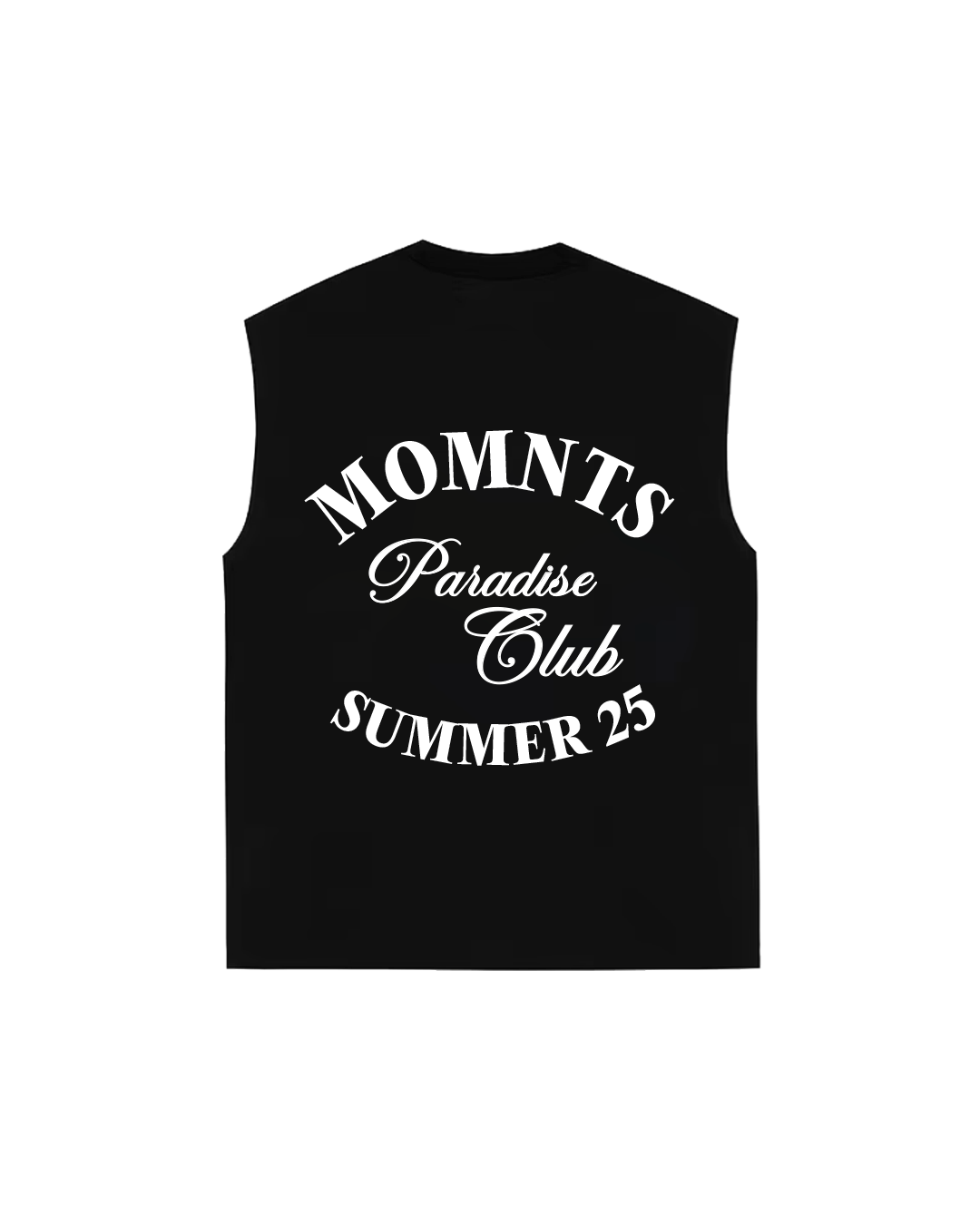 Tank para Hombre MOMNTS White Paradise BLK MOMNTS