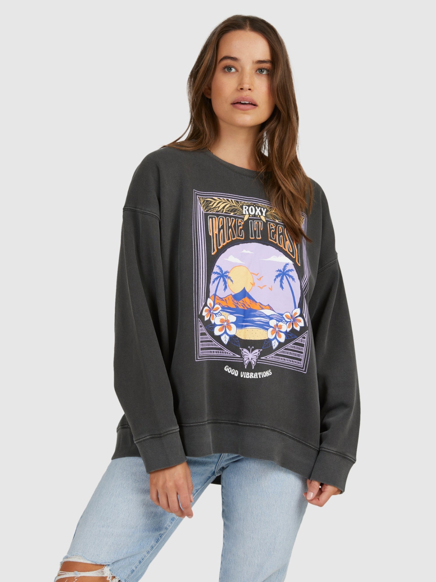 Polera para Mujer ROXY CREW NECK INTO THE NIGHT CREW KVJ0