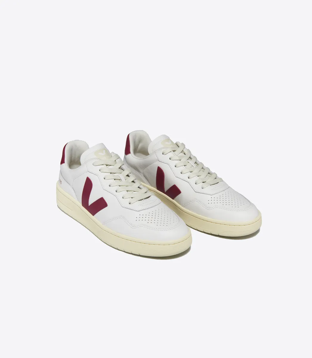 Zapatillas para Mujer VEJA V-90 Blanco Rojo