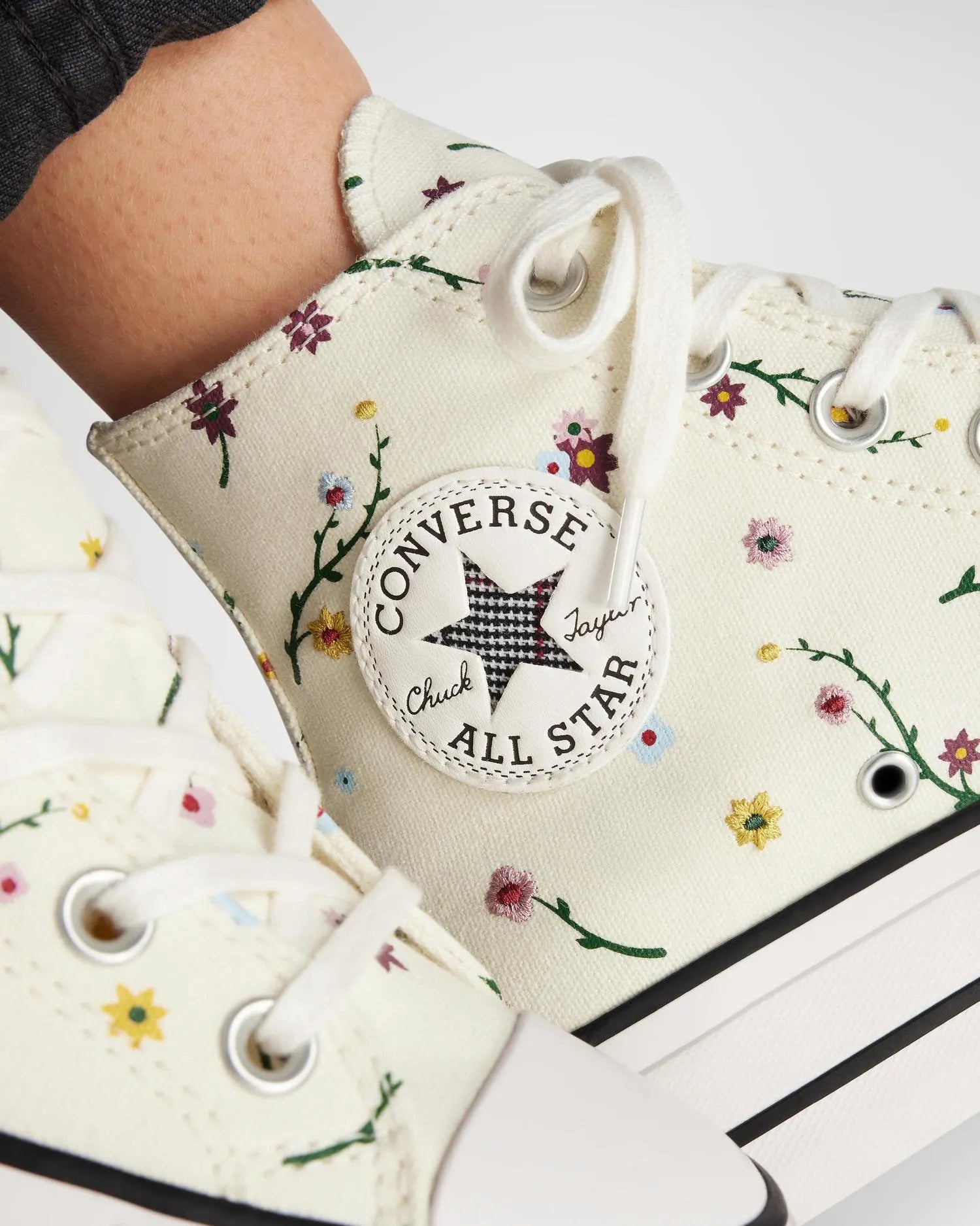 Zapatillas para Mujer CONVERSE CT AS Lift Platform Embroidered Blooms CRE