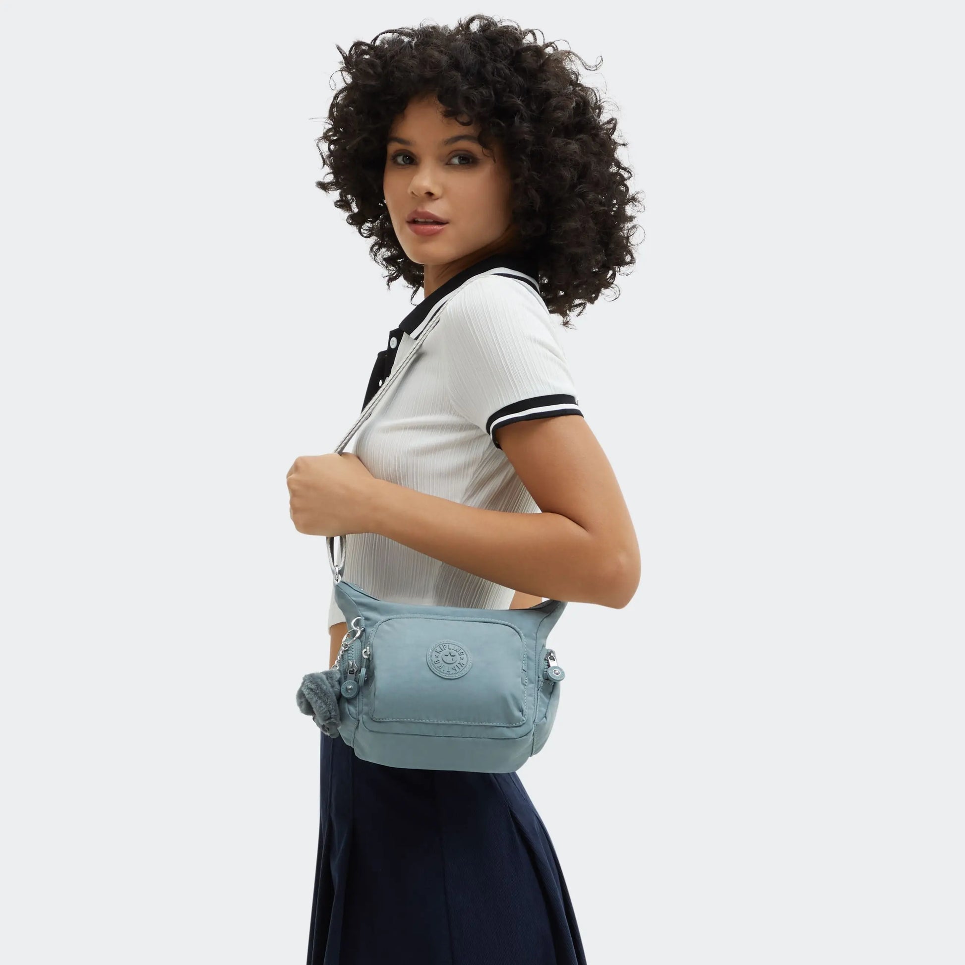 Cartera para Mujer KIPLING GABBIE MINI Azul grisáceo