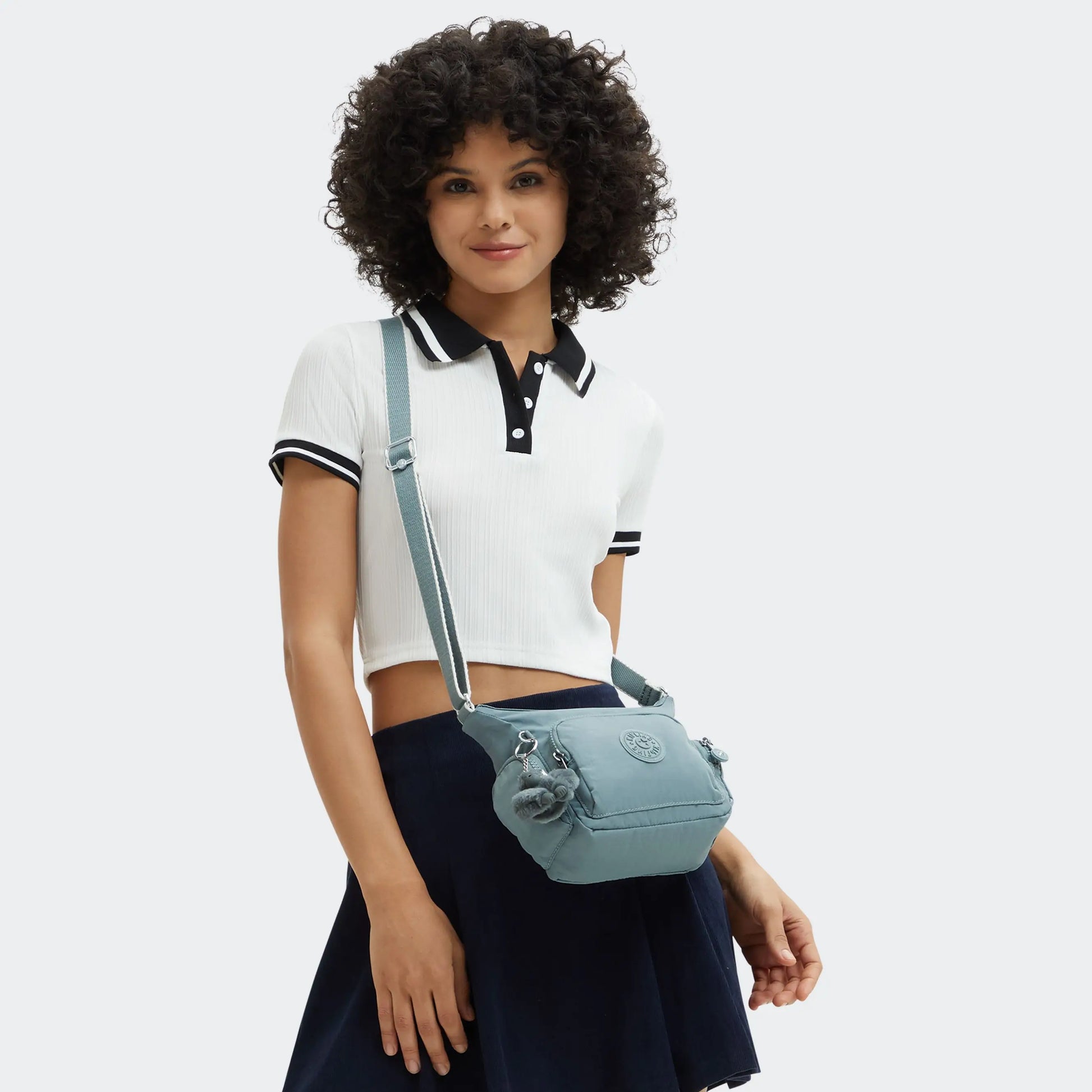 Cartera para Mujer KIPLING GABBIE MINI Azul grisáceo