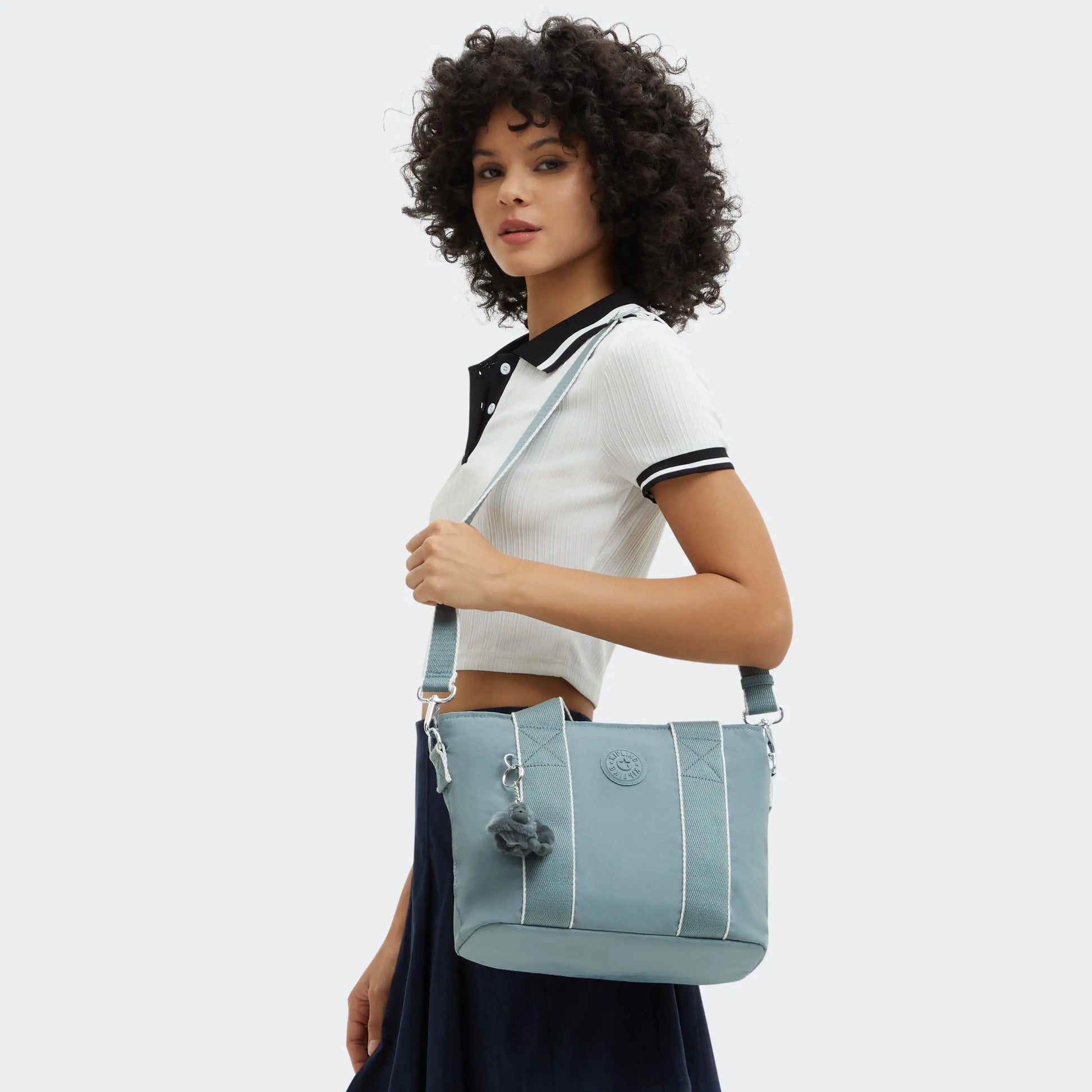 Cartera para Mujer KIPLING MINTA M Azul grisáceo