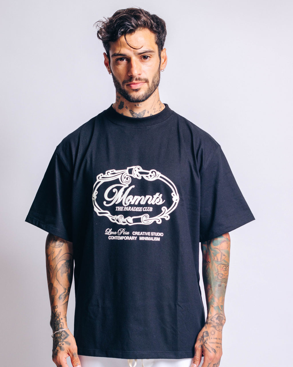 Polo para Hombre MOMNTS Black Pass To Paradise BLK