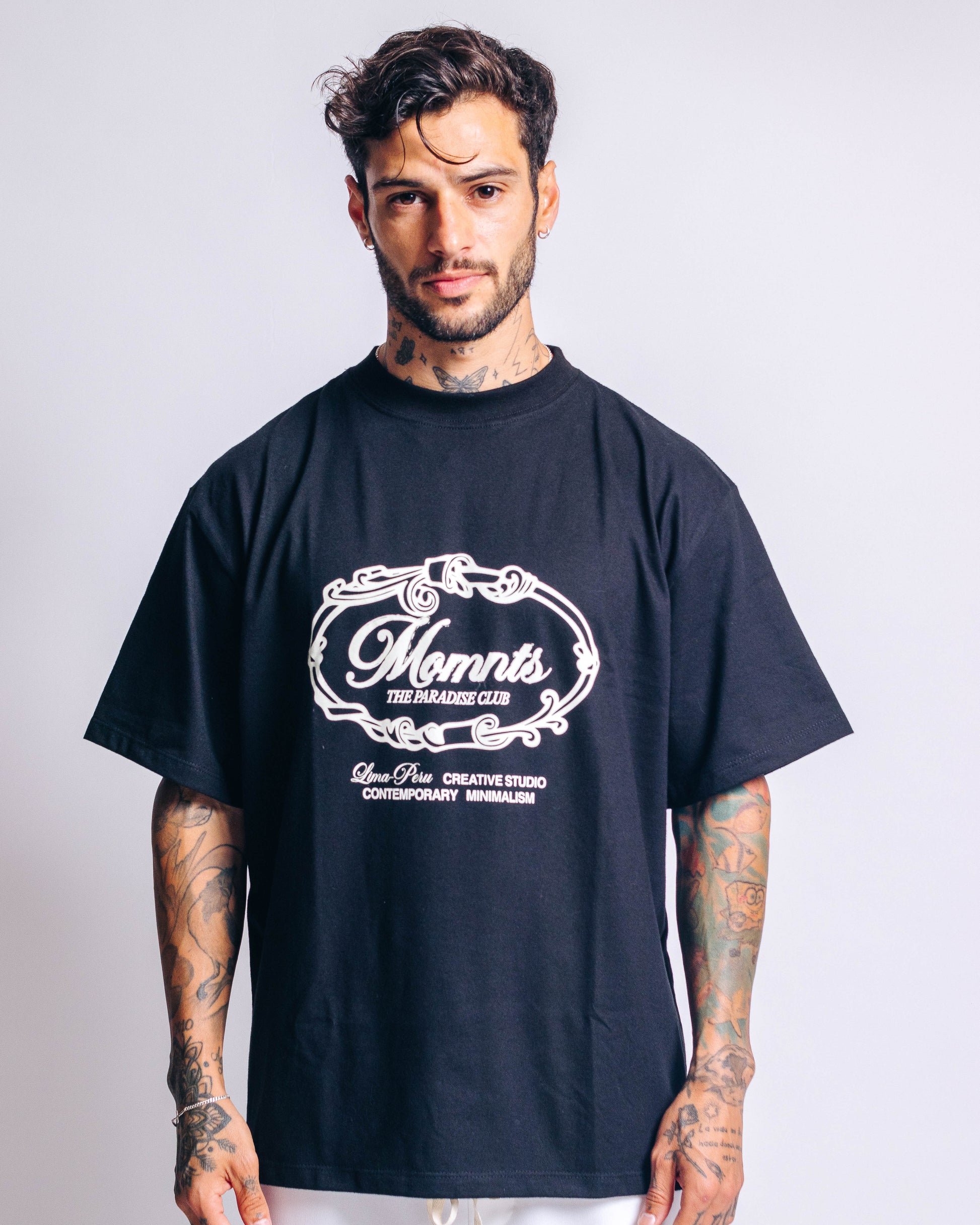 Polo para Hombre MOMNTS Black Pass To Paradise BLK
