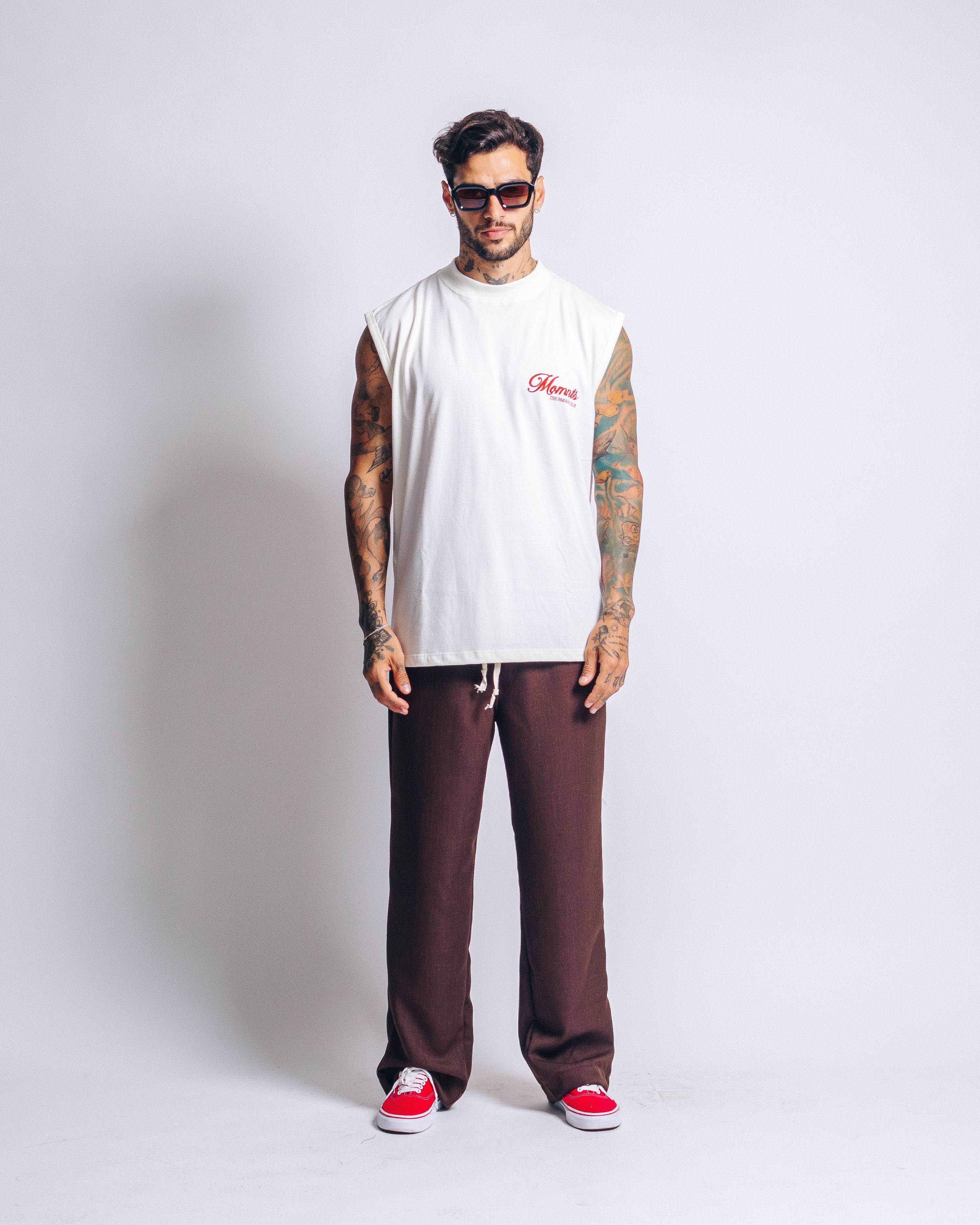 Tank para Hombre MOMNTS White Paradise WHT MOMNTS