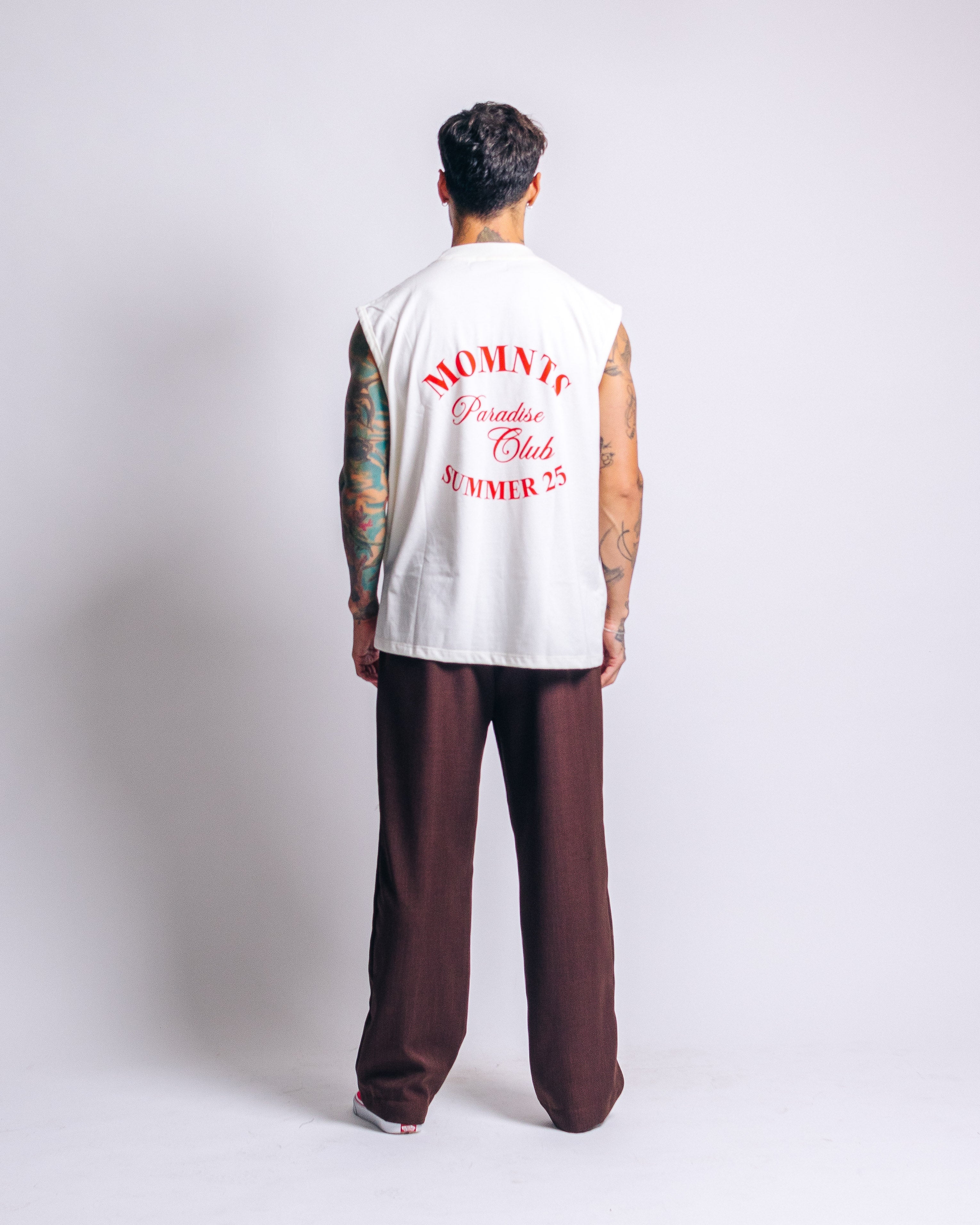 Tank para Hombre MOMNTS White Paradise WHT MOMNTS