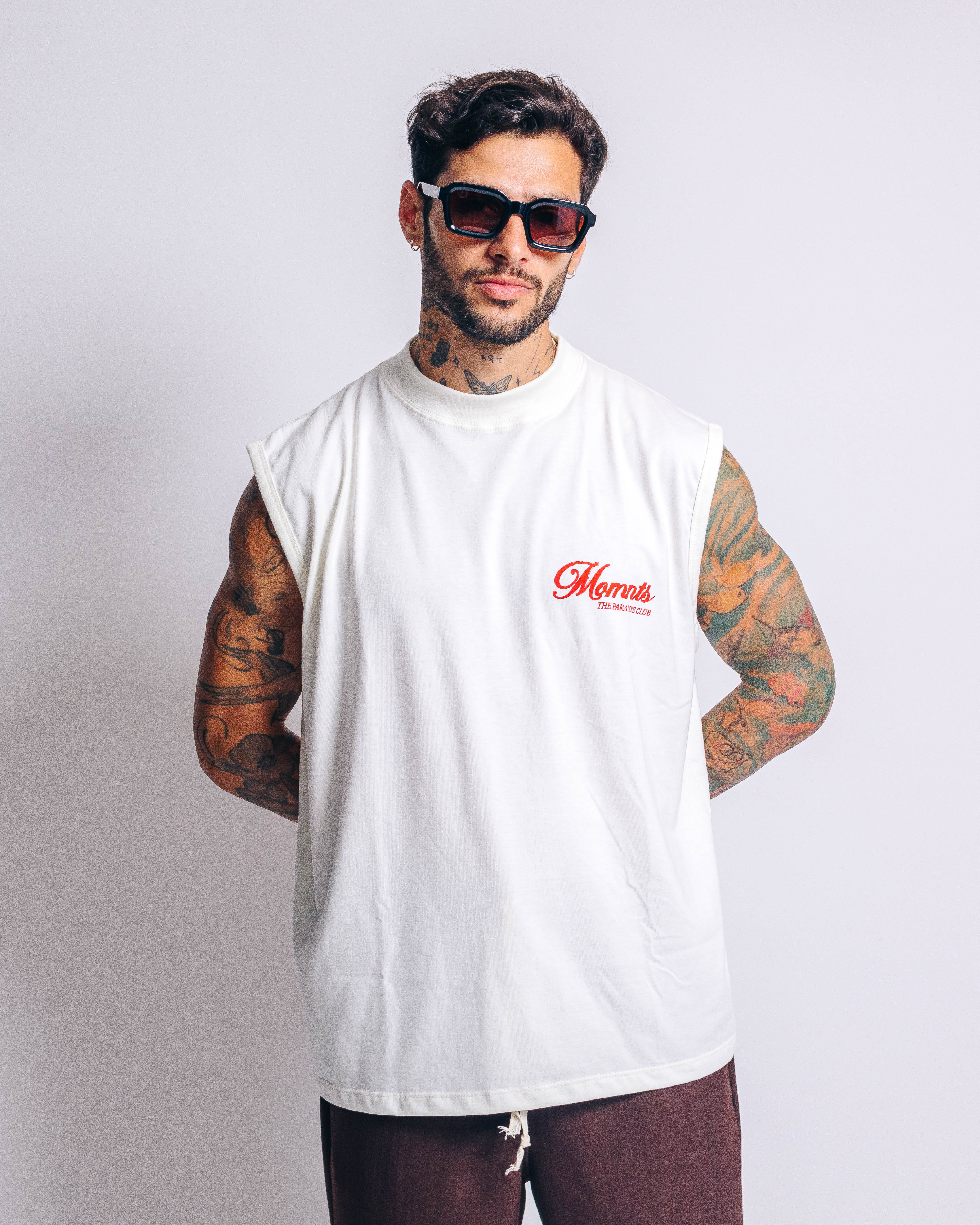 Tank para Hombre MOMNTS White Paradise WHT MOMNTS