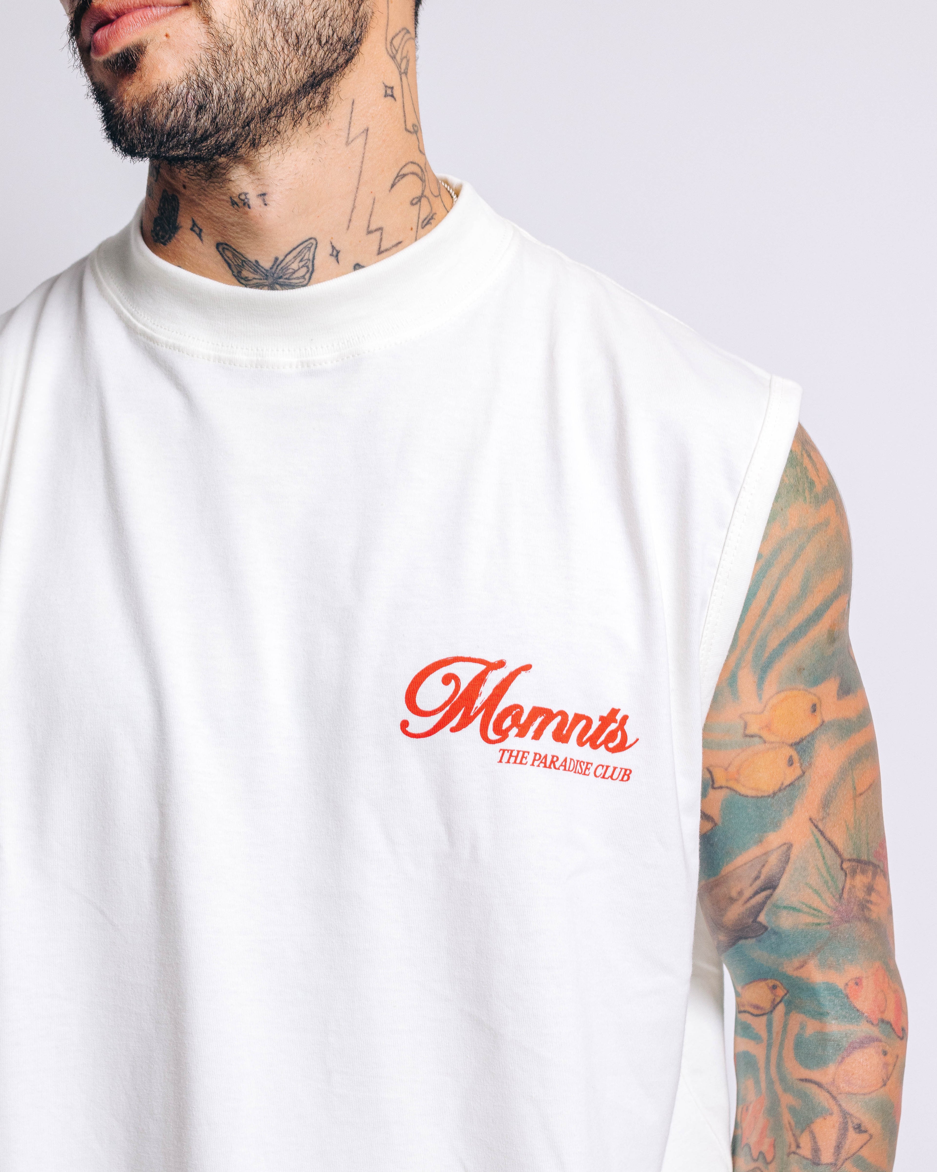 Tank para Hombre MOMNTS White Paradise WHT MOMNTS