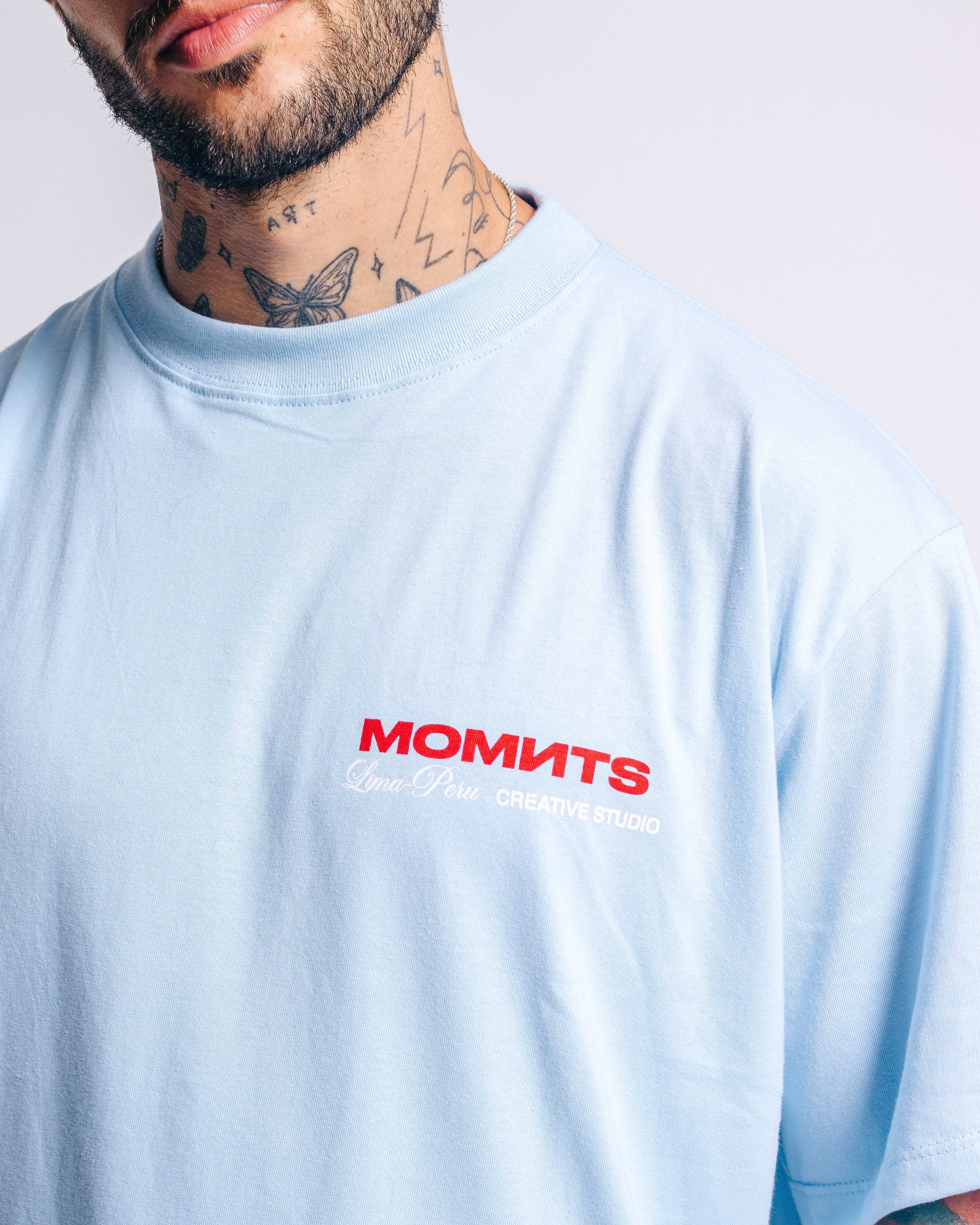 Polo para Hombre MOMNTS Skyblue Oasis CEL MOMNTS