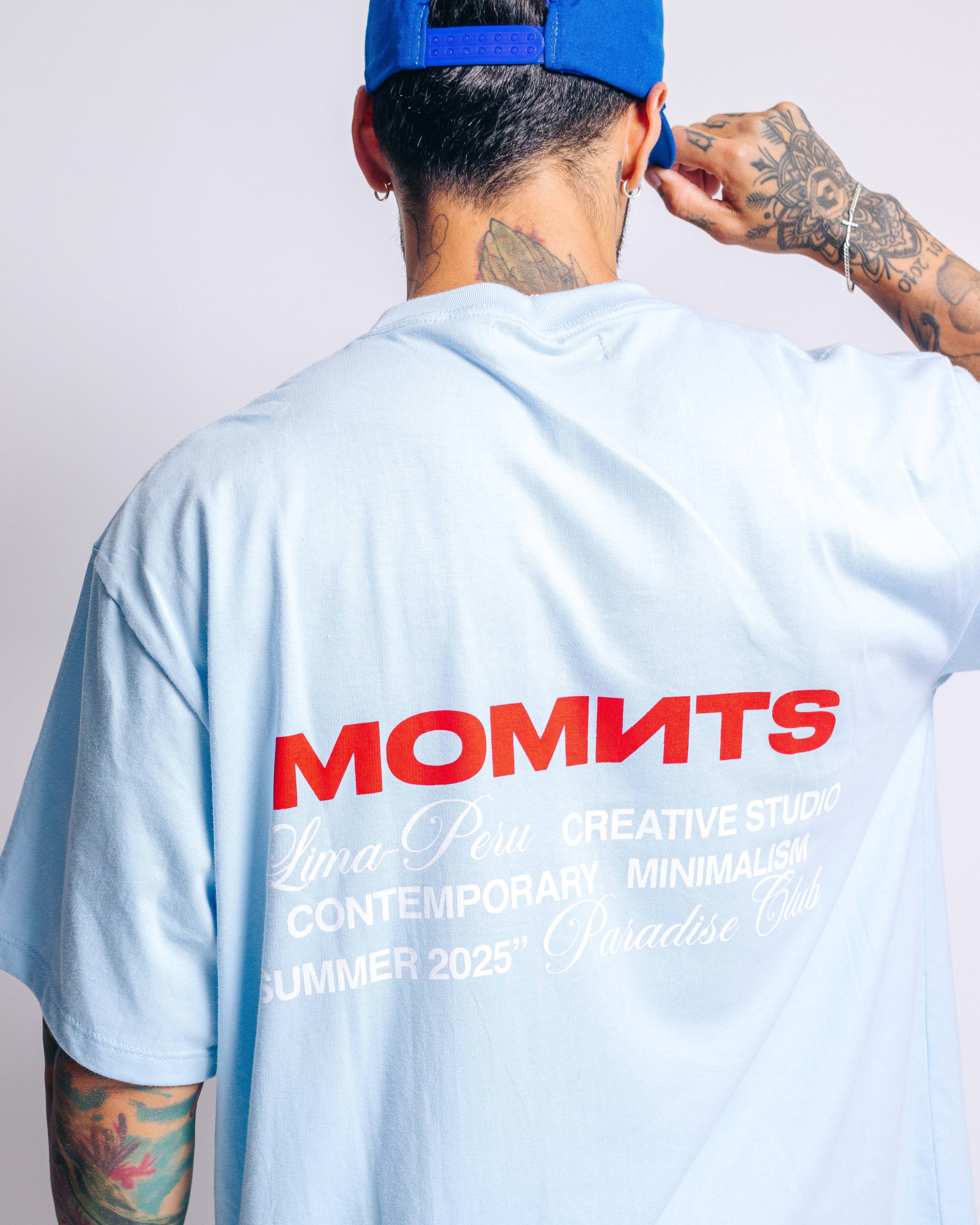 Polo para Hombre MOMNTS Skyblue Oasis CEL MOMNTS