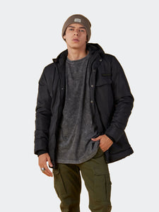 Casaca para Hombre Dunkelvolk HEAVY PARKA FER BLK