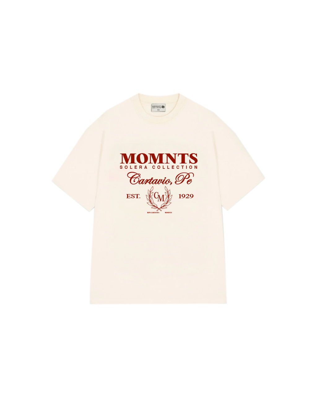 Polo para Hombre MOMNTS Solera T Shirt BEI