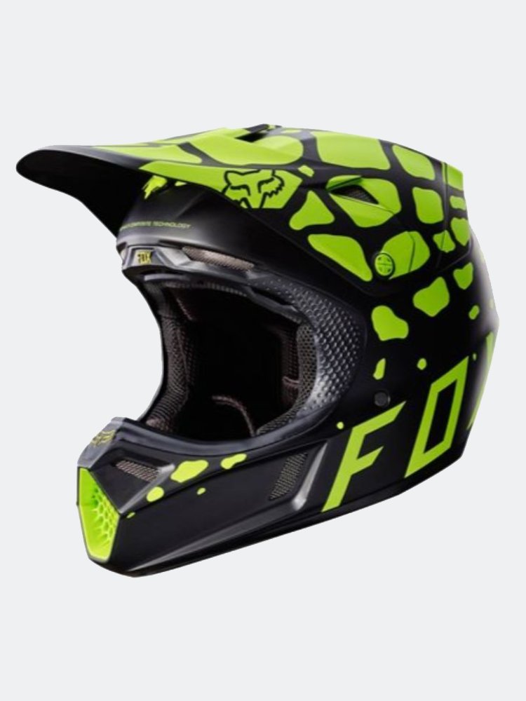 Casco Fox V3 Grav Helmet ECE -BLKYLW FOX