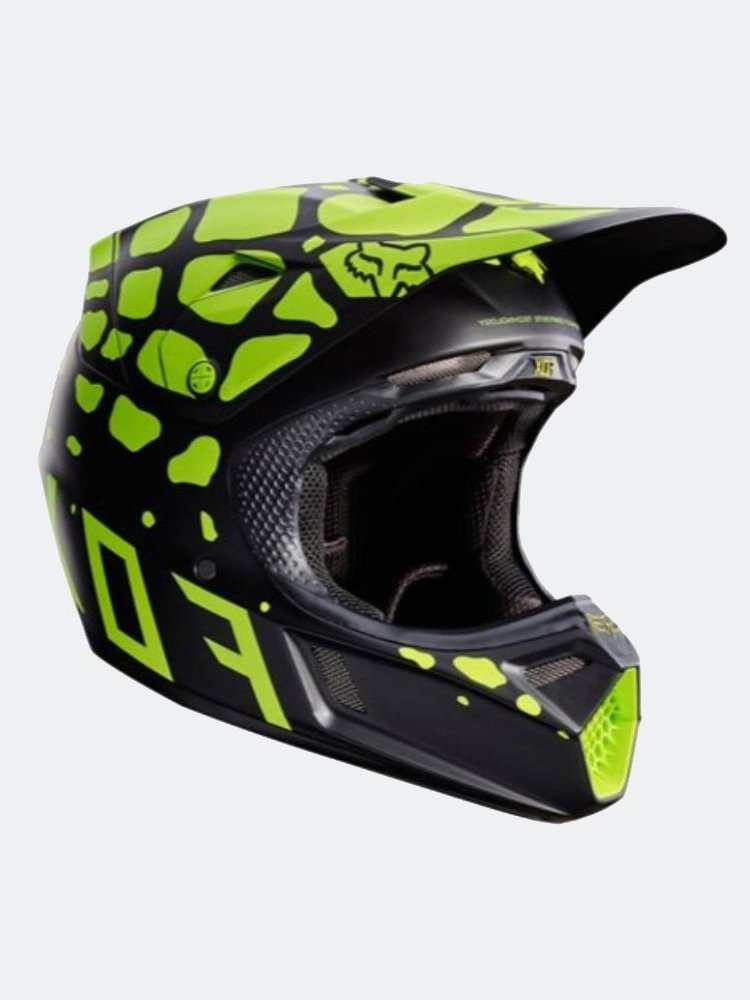 Casco Fox V3 Grav Helmet ECE -BLKYLW FOX