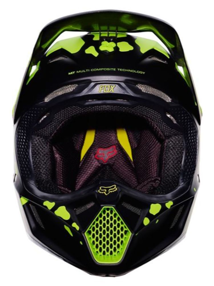 Casco Fox V3 Grav Helmet ECE -BLKYLW FOX