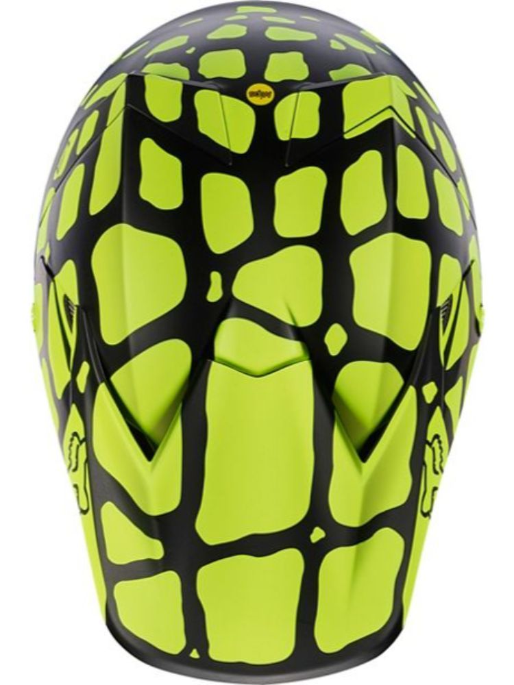 Casco Fox V3 Grav Helmet ECE -BLKYLW FOX