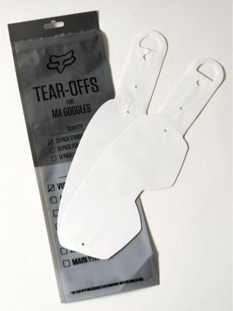Tear Off para Hombre FOX MAIN AIRSPACE/MAIN MX20 LAM TEAROFF-20PK 012 FOX