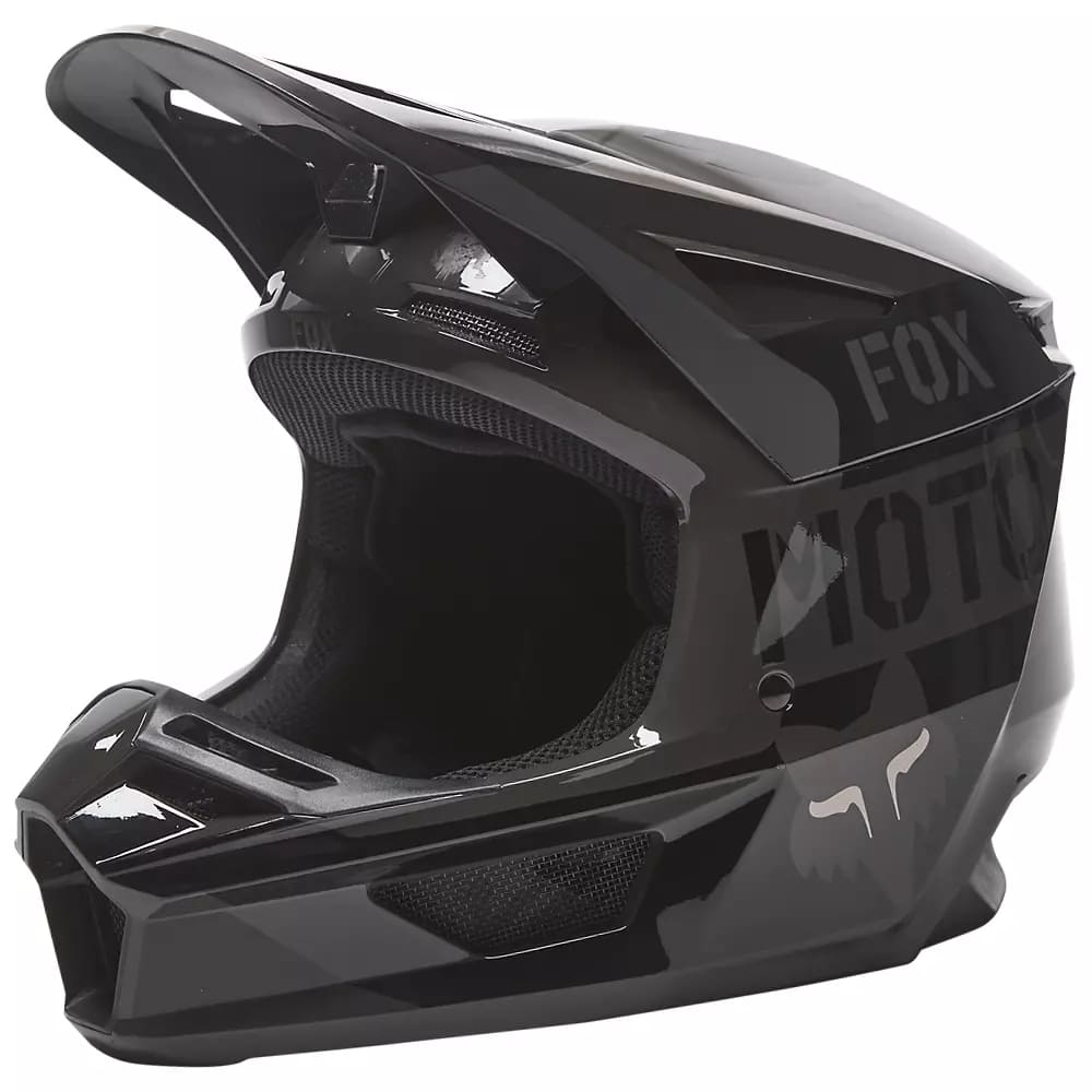 Casco para Hombre FOX V2 V2 NOBYL BLACK HELMET 001 FOX