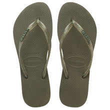 Cargar imagen en el visor de la galería, Sandalias para Mujer HAVAIANAS FLIP FLOP SLIM LOGO METALLIC 0869
