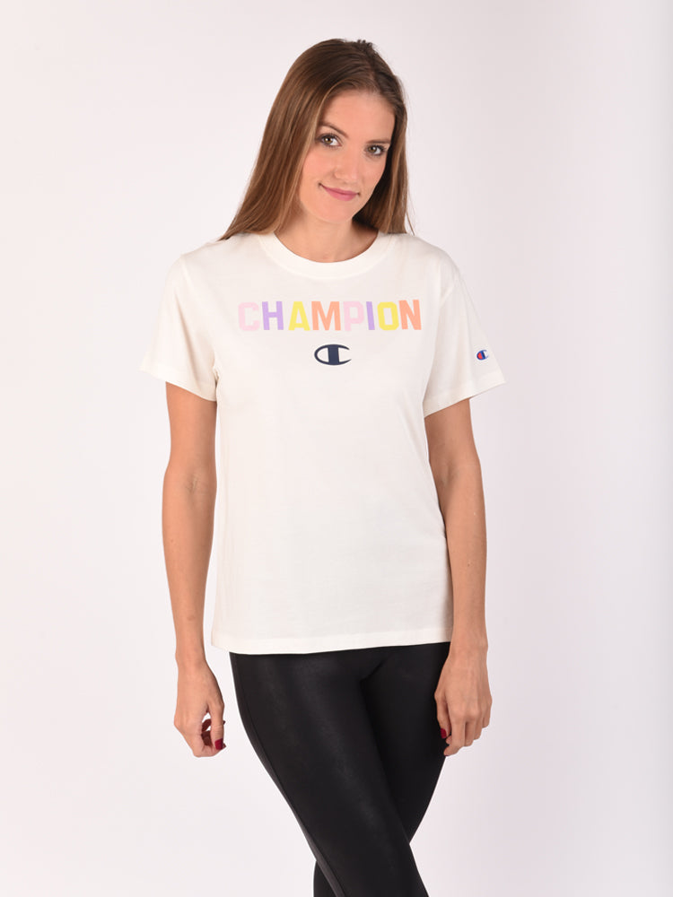 Polo para Mujer CHAMPION C-GT18HY08089 CLASSIC TEE - POP COLOR LOGO 045
