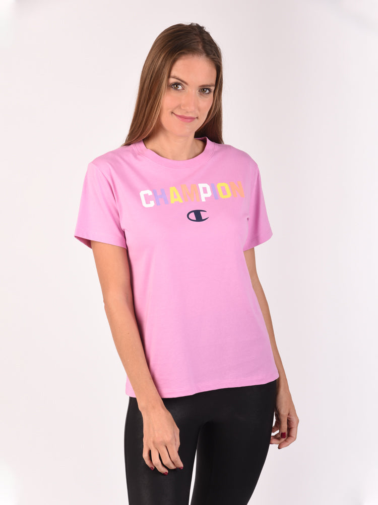 Polo para Mujer CHAMPION C-GT18HY08089 CLASSIC TEE - POP COLOR LOGO RC7