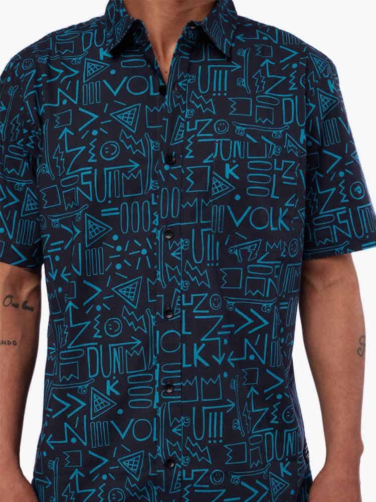 Camisa para Hombre Dunkelvolk CLASSIC ETNIA CLASSIC SHIRT NVY DUNKELVOLK