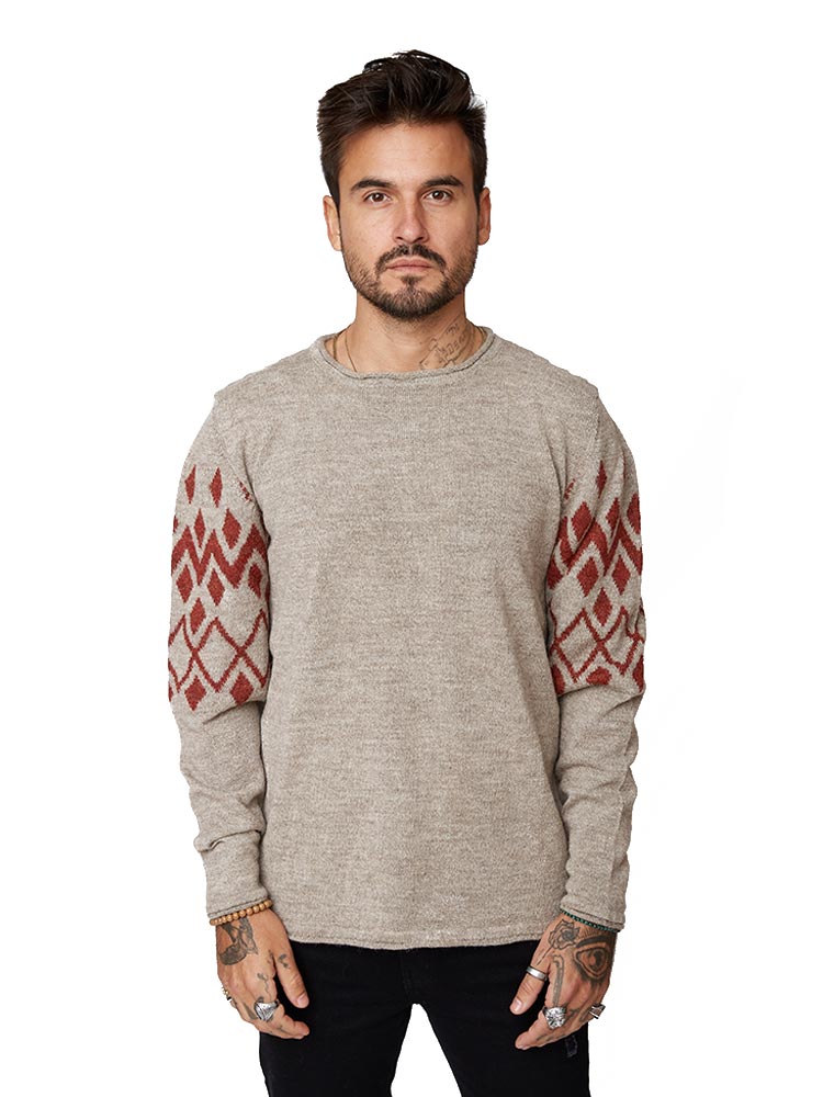Chompa para Hombre Dunkelvolk CREW NECK PISAC ALPACA BEI DUNKELVOLK