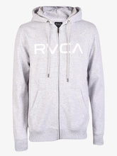 Cargar imagen en el visor de la galería, Polera para Hombre RVCA CON ZIP BIG RVCA HOODIE SILV
