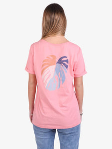 Polo para Mujer ROXY CLASSIC COLORFUL MONSTERA HLMT2 PNK