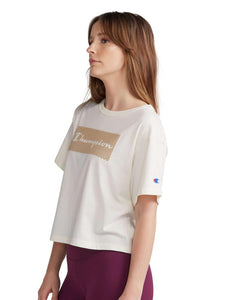 Polo para Mujer CHAMPION W5950G586789 THE CROPPED TEE - GRAPHIC NTC