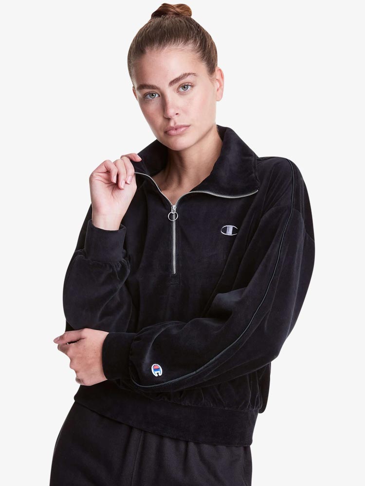 Champion velour hot sale tracksuit